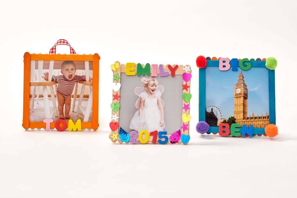 DIY photo frame with lolly sticks Snapfish UK